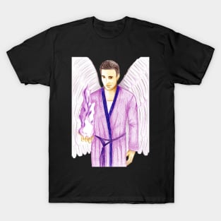 Archangel Zadkiel Keeper of the Violet Flame- Light Purple T-Shirt
